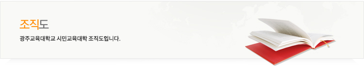 조직도-광주교육대학교 시민교육대학 조직도입니다.